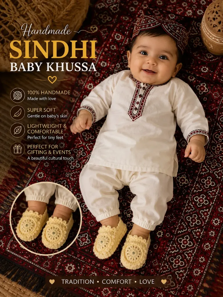 Handmade Sindhi Baby Khussa